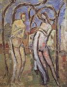 Emile Bernard Adam and Eve (mk06) oil on canvas
